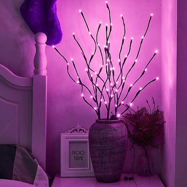 

1pc Tree Branch Design Decorative Light, Pink