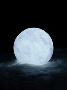 1 pieza luz decorativa en forma de luna - Blanco - Ver 2