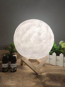 1 pieza luz decorativa en forma de luna - Blanco - Ver 6