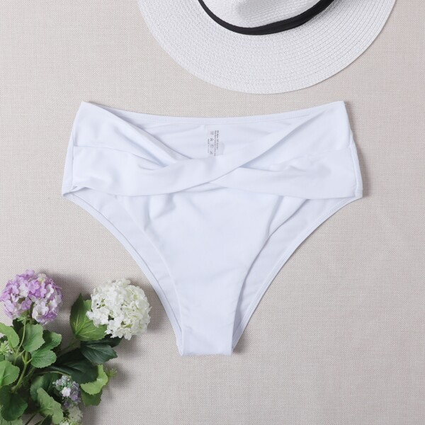 

Twist High Waisted Bikini Panty, White