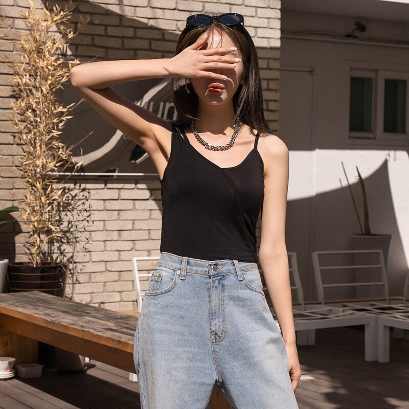 

Solid Cami Top, Black