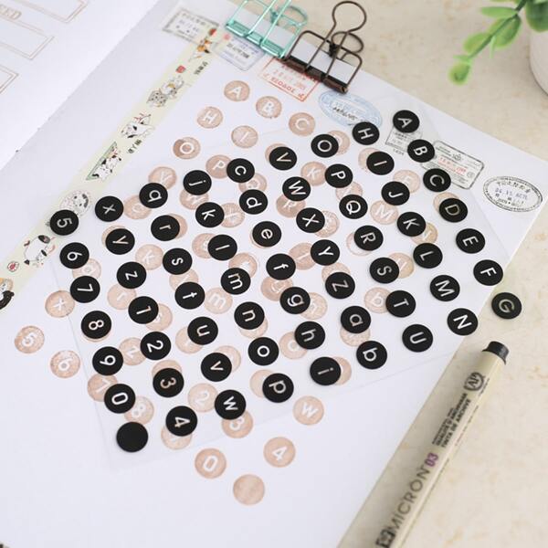 

1sheet Random Pattern Stamp, Multicolor