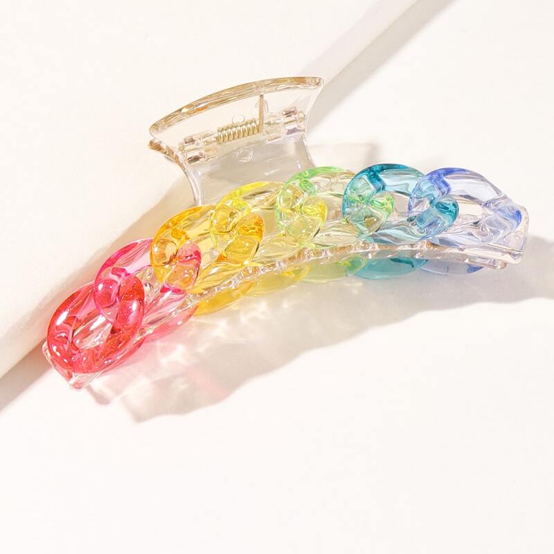 

Chain Design Hair Claw, Multicolor