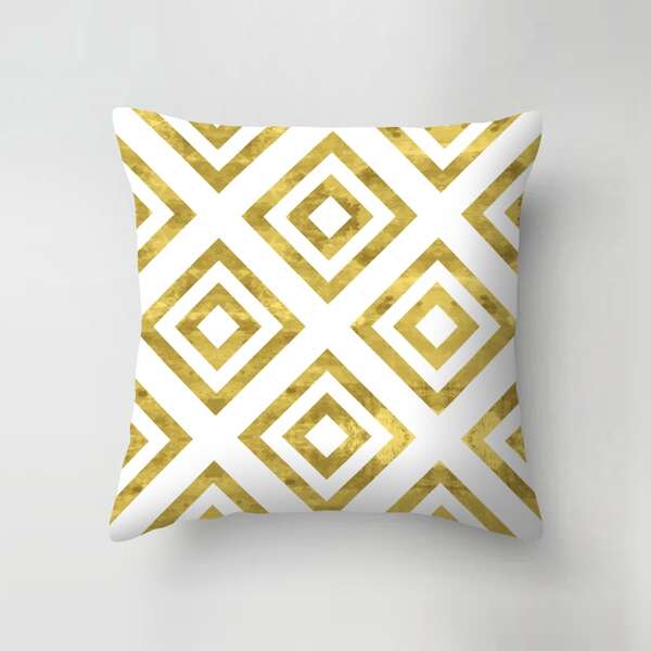 

Geometric Pattern Cushion Cover Without Filler, Multicolor