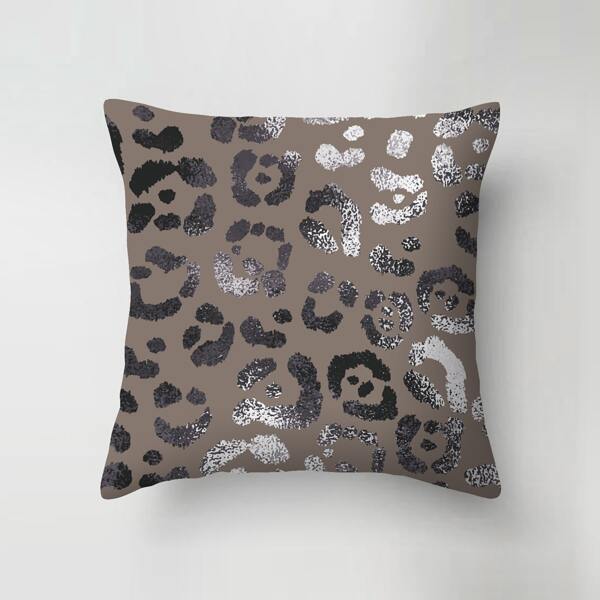 

Leopard Print Cushion Cover Without Filler, Multicolor