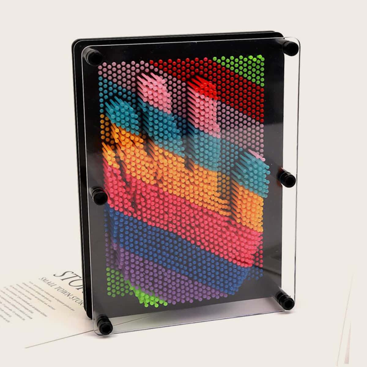 

1pc Pin Point Impression 3D Sculpture Frame, Multicolor
