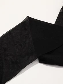 Toddler Girls Butterfly Print Mesh Tights - Black - View 2