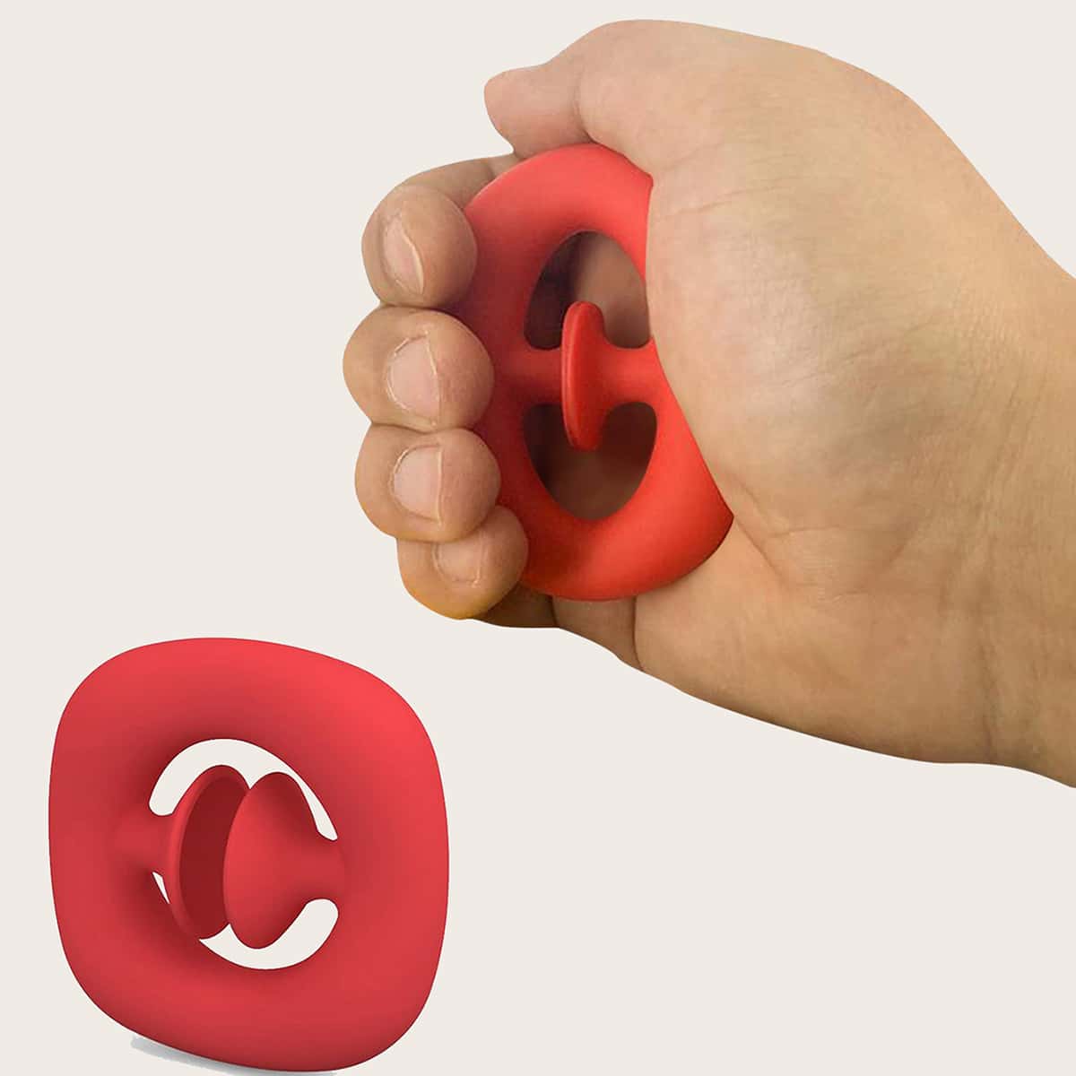 

1pc Stress Relief Grip Ball, Red
