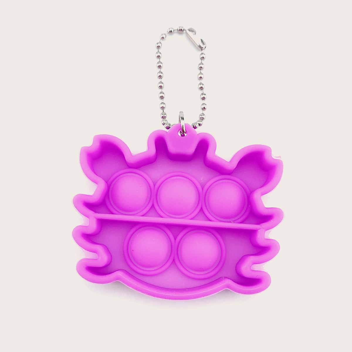 

1pc Crab Stress Relief Bubble Toy, Purple