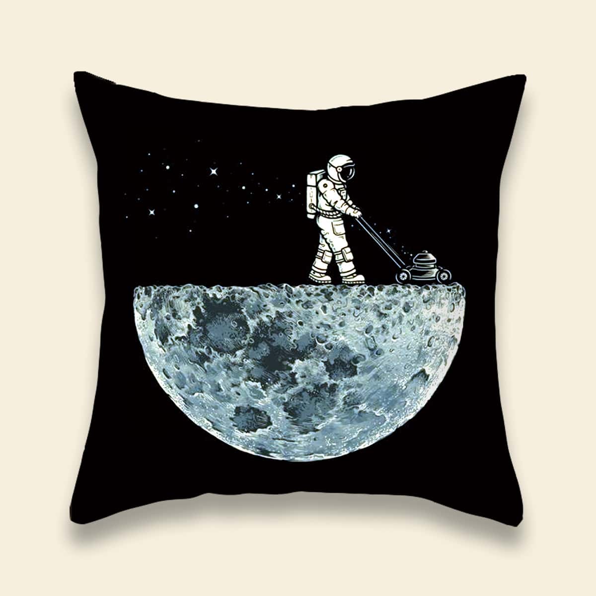 

Astronaut Print Cushion Cover Without Filler, Multicolor