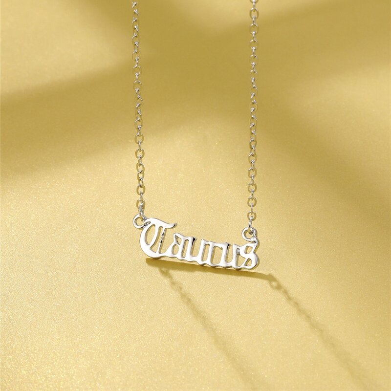 

Taurus Charm Necklace, Silver
