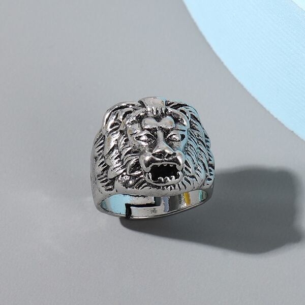 

Men Animal Design Ring, Silver