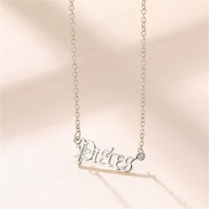 

Pisces Charm Necklace, Silver