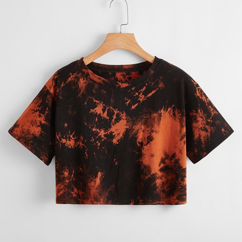 

Tie Dye Crop Tee, Multicolor