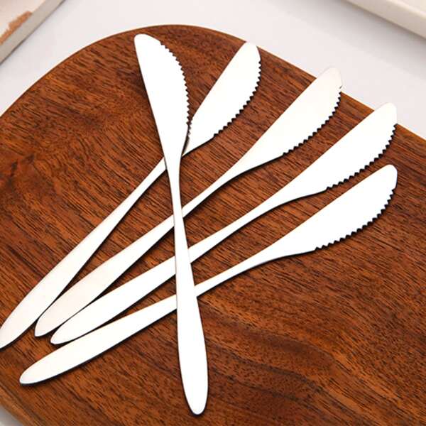 

1pc Stainless Steel Knife, Silver