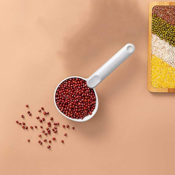 

1pc Long Handle Rice Scoop, Grey