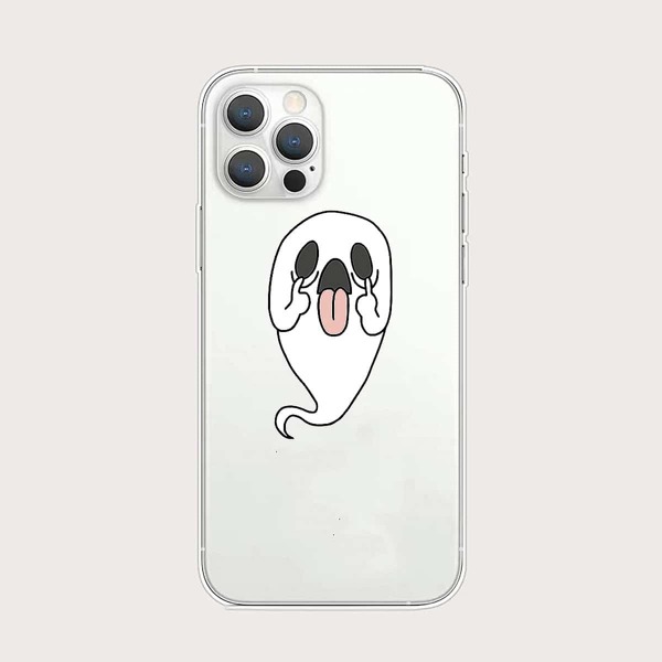 

Cute Ghost Clear Phone Case
