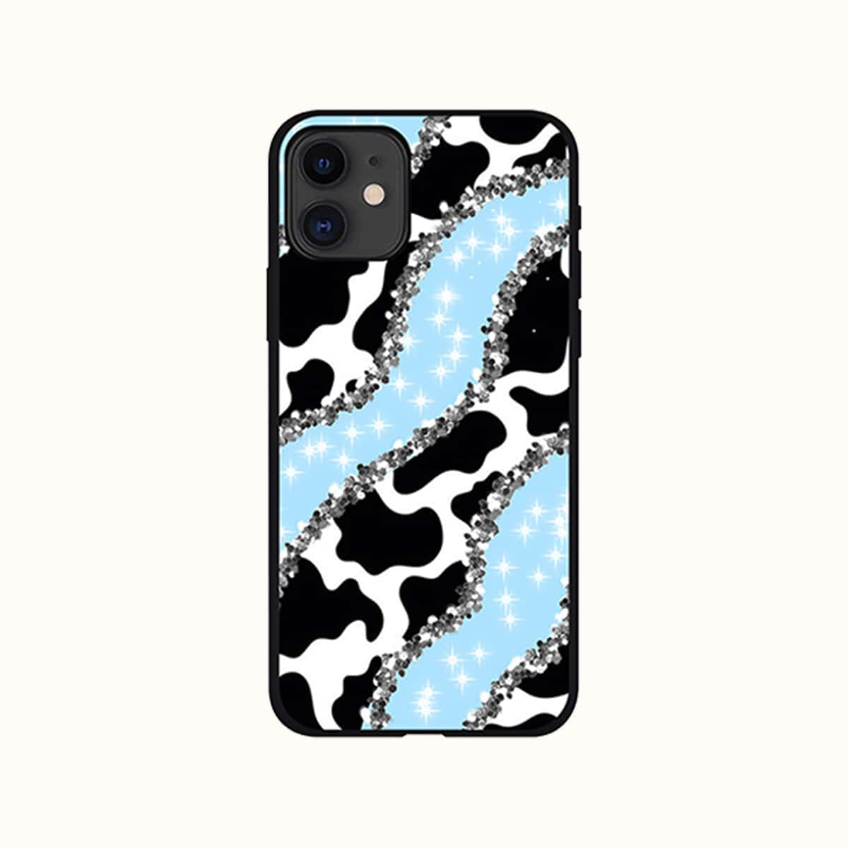 

Cow Print & Star Phone Case, Multicolor