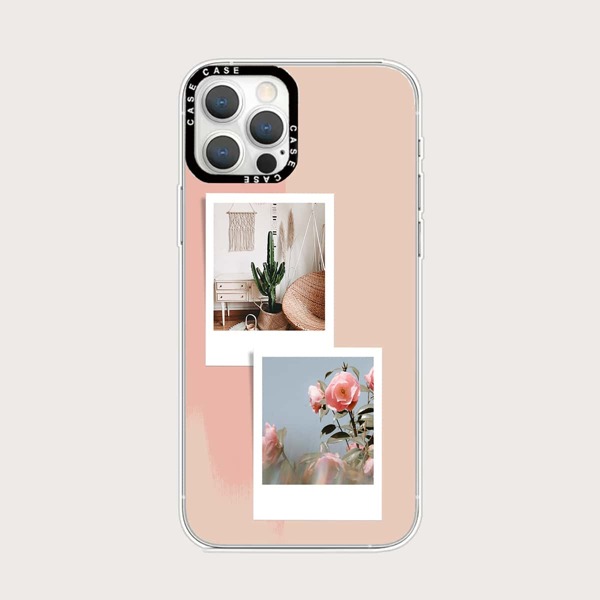 

Rose & Cactus Pattern Phone Case, Multicolor