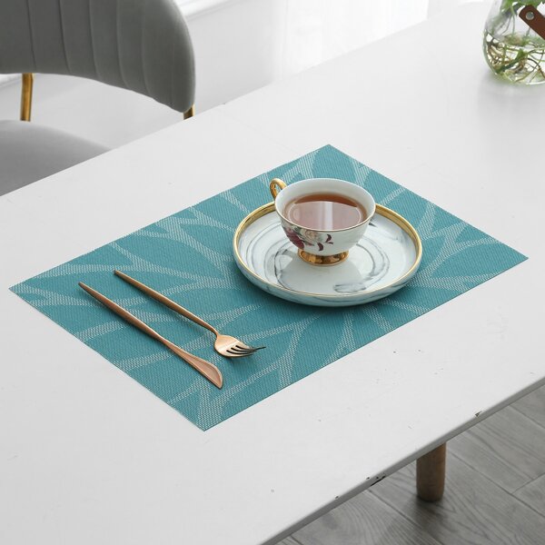 

1pc Tree Branch Pattern Placemat, Blue