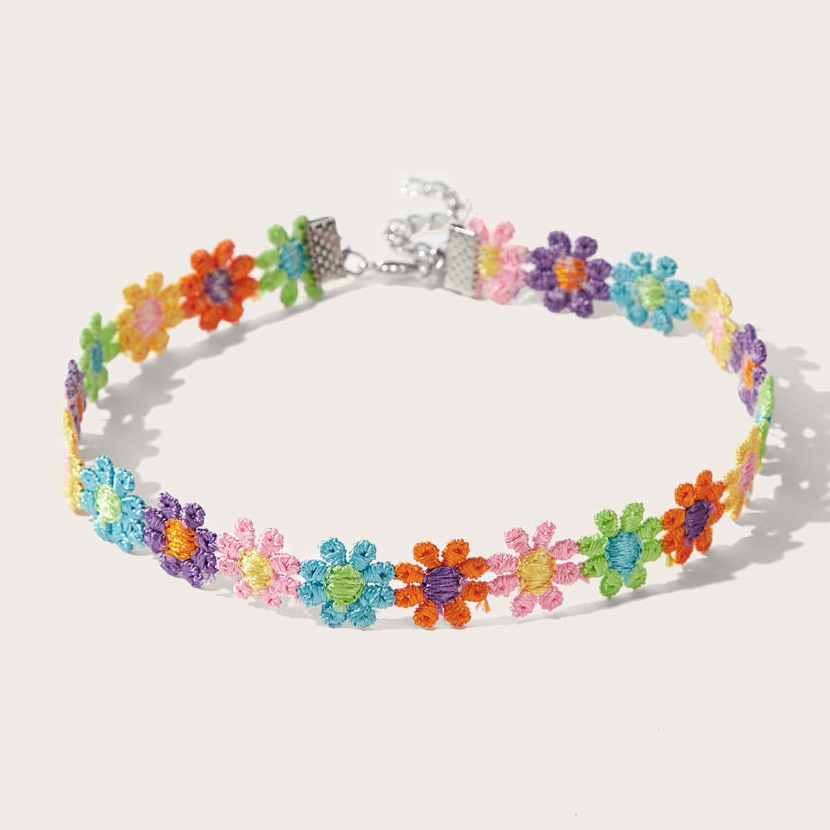 

Floral Charm Choker, Multicolor
