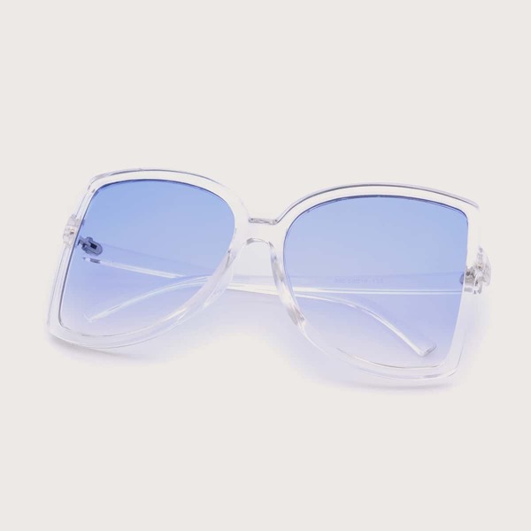 

Clear Frame Oversized Sunglasses