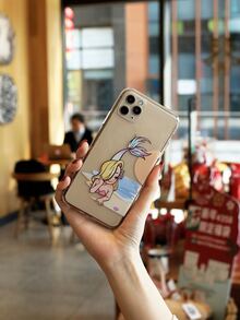 Mermaid Pattern Clear Phone Case - Clear - View 3