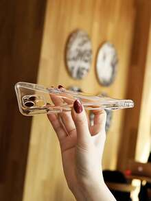 Mermaid Pattern Clear Phone Case - Clear - View 4