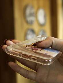 Mermaid Pattern Clear Phone Case - Clear - View 5