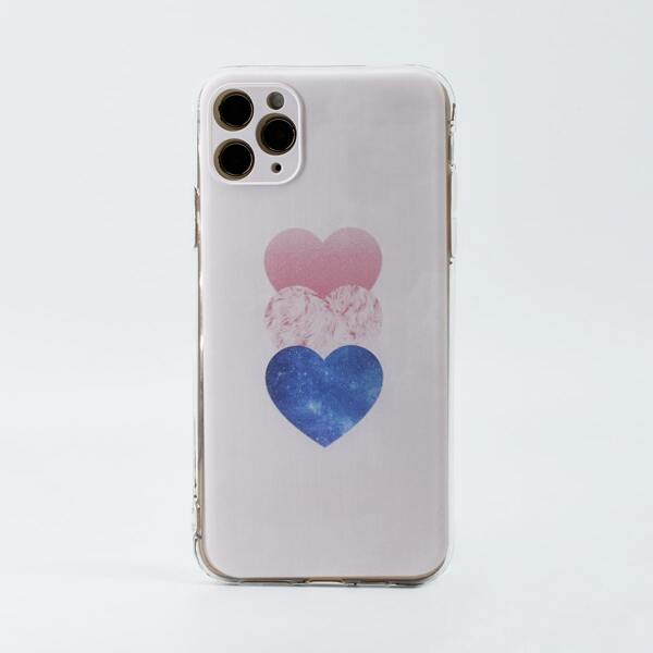 

Heart Pattern Phone Case, Multicolor