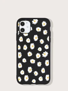 เคสโทรศัพท์ลายดอกเดซี่ - สีดำ - ดู 1