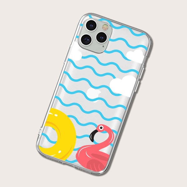 

Swimming Ring Clear Phone Case, Multicolor