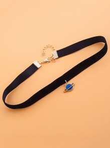 Planet Charm Choker - màu đen - Xem 2
