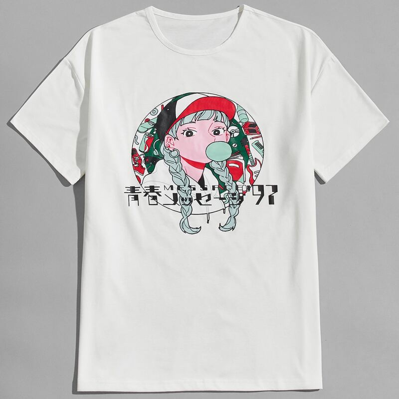 

Guys Figure Graphic Tee, White