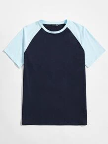 Manfinity Hypemode Men Colour Block Raglan Sleeve Tee - Multicolor - View 1