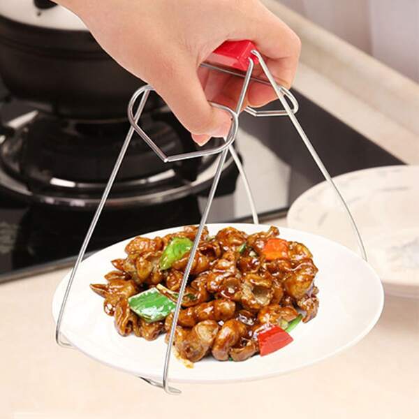 

1pc Multifunction Anti-scalding Clip, Silver