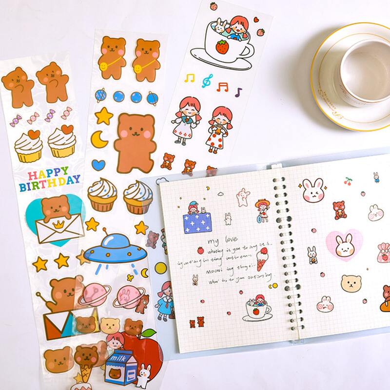 

2sheets Random Cartoon Sticker, Multicolor