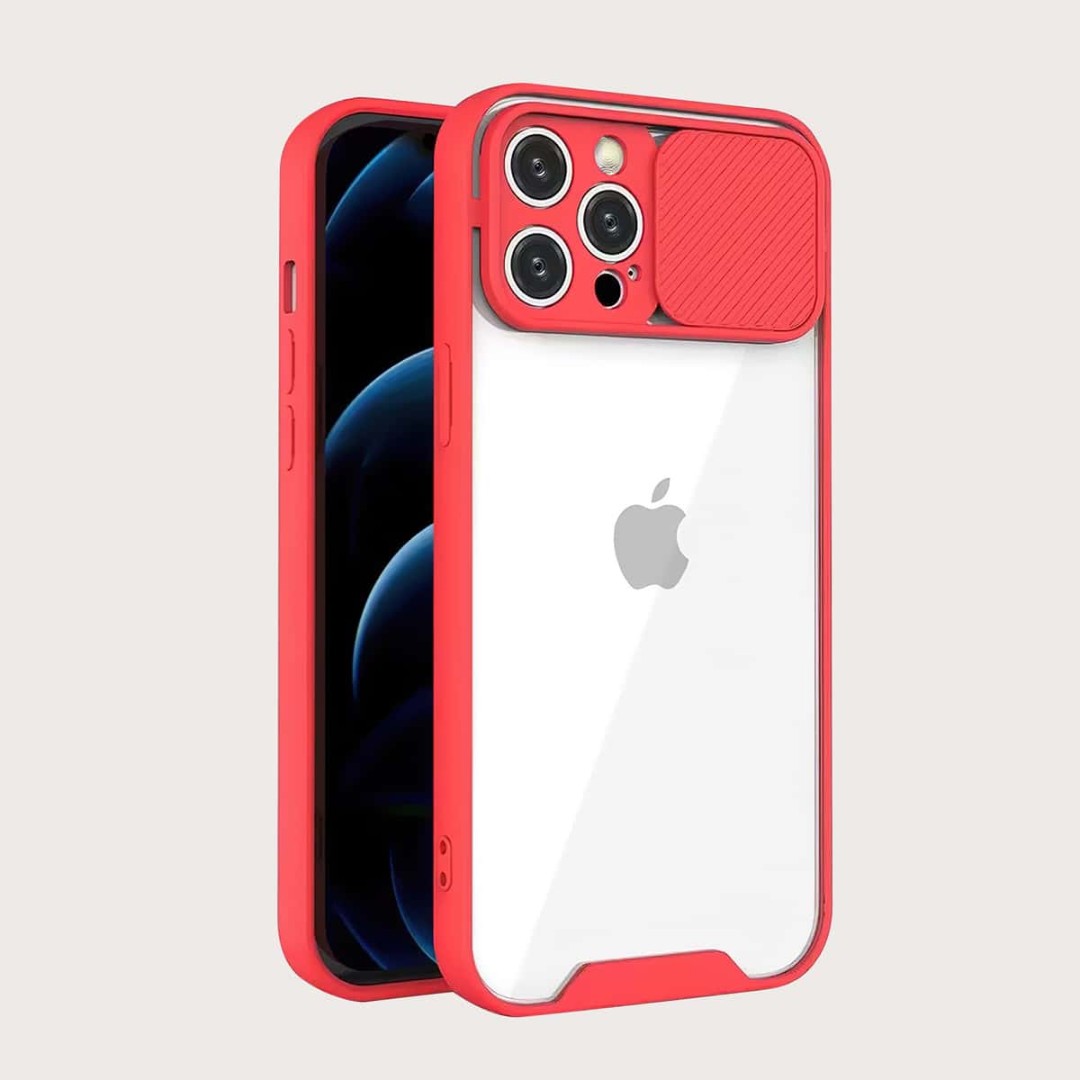 

Simple Phone Case With Camera Cover, Red