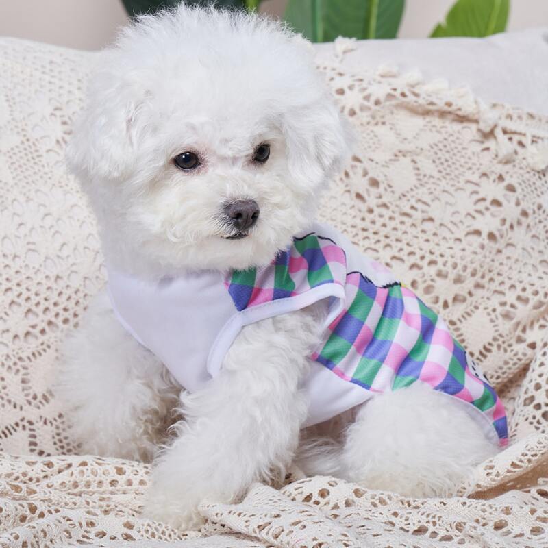 

Cartoon Dog Print Pet Tank, Multicolor
