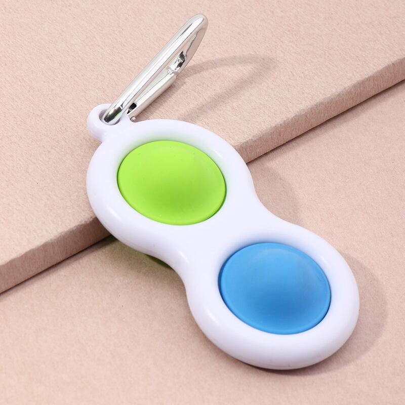 

Color Block Keychain, Multicolor