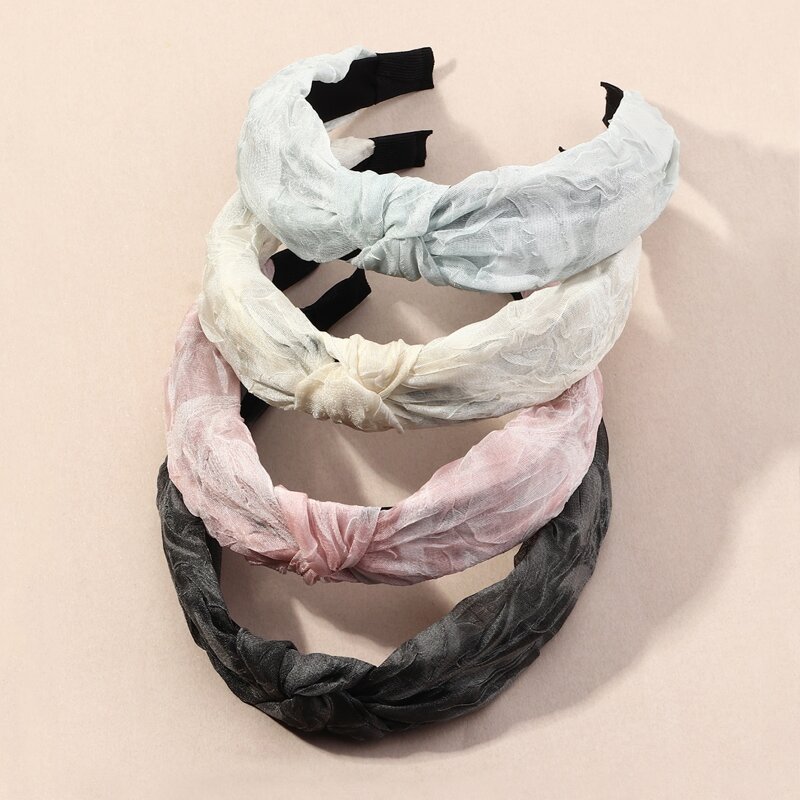 

4pcs Knot Design Headband, Multicolor