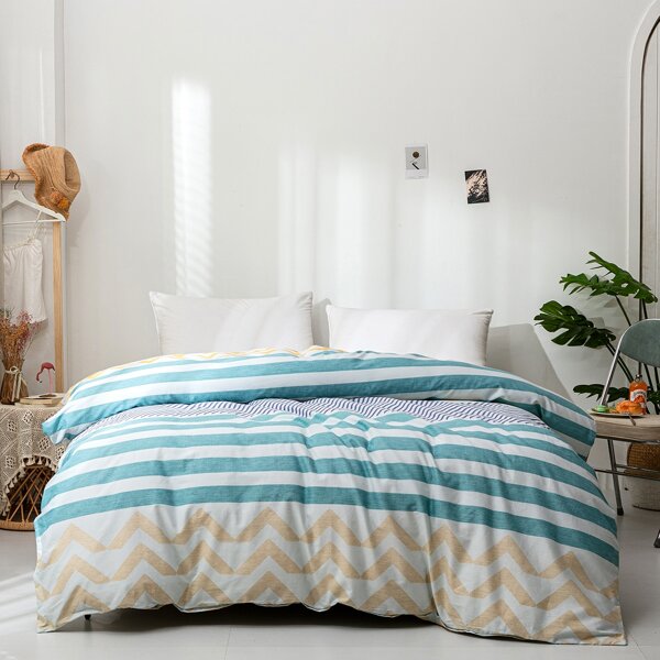 

Striped Pattern Duvet Cover Without Filler, Multicolor
