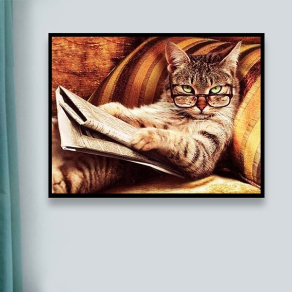 

Cat Pattern Diamond Painting Without Frame, Multicolor