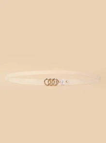 Cinturón transparente con hebilla redonda - transparente - Ver 2