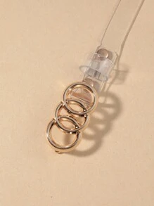 Cinturón transparente con hebilla redonda - transparente - Ver 3