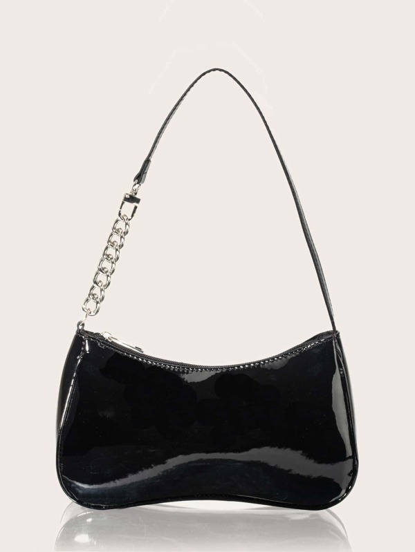 Bolso De Sillín Minimalista Con Cadena Para Adolescentes, Mujeres Universitarias, Principiantes Y Trabajadores De Cuello Blanco, Perfecto Para Oficina, Universidad, Trabajo, Negocios Y Viaje Diario