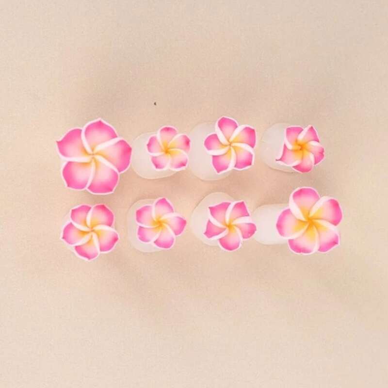 

8pcs Floral Toe Separator, Pink
