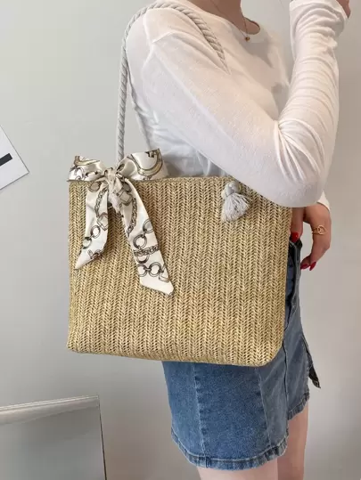 Bolsas tote Lazo Liso Doble Asa Vacación