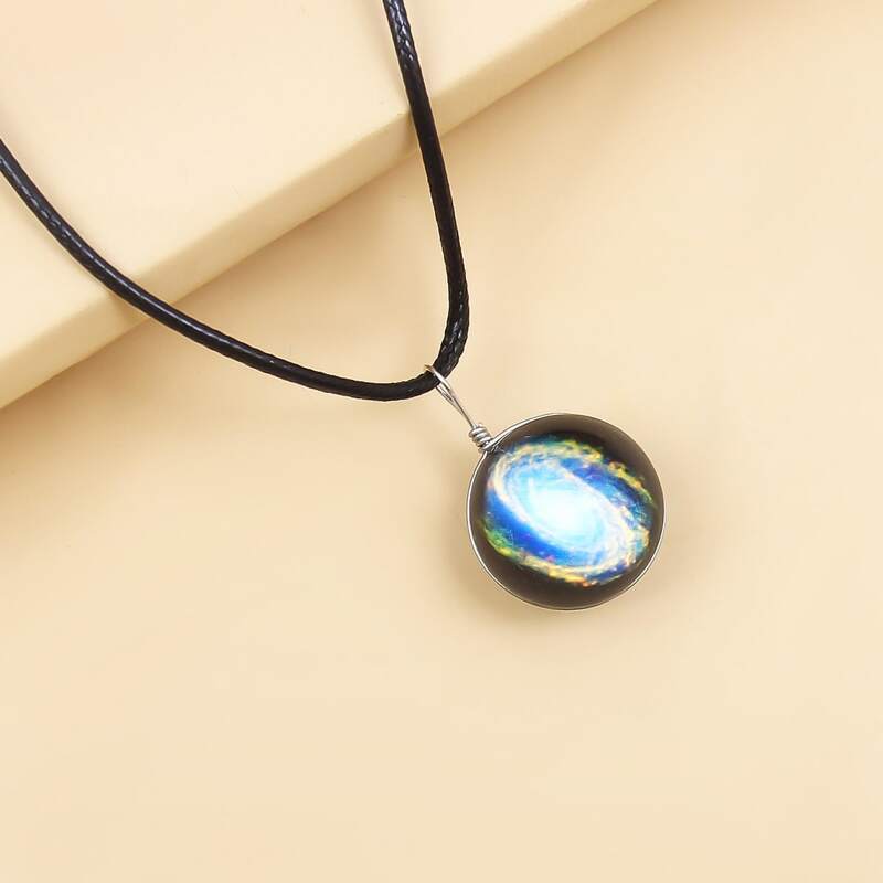 

Galaxy Charm Necklace, Multicolor