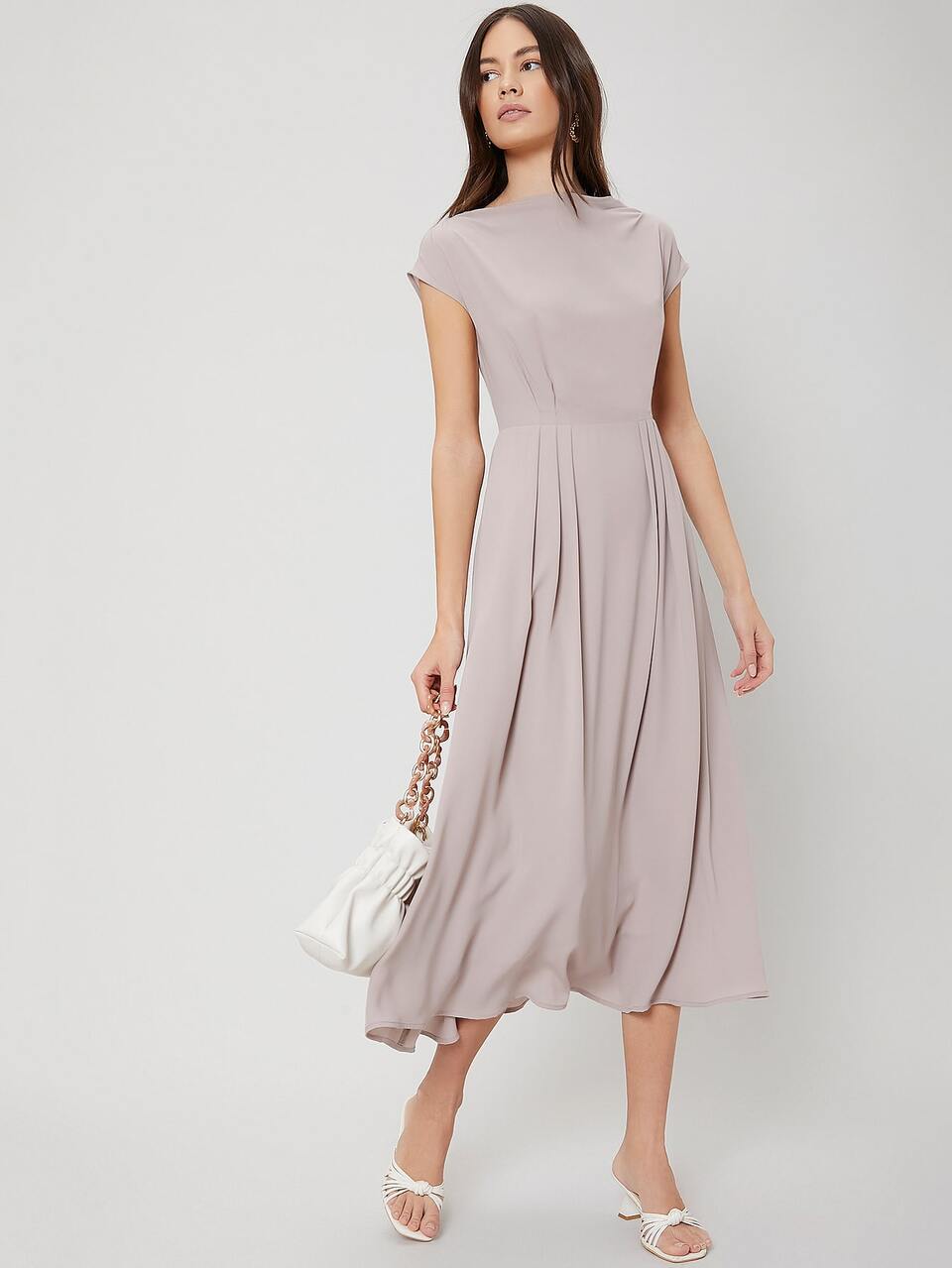 MOTF BATWING SLEEVE FLOWY DRESS